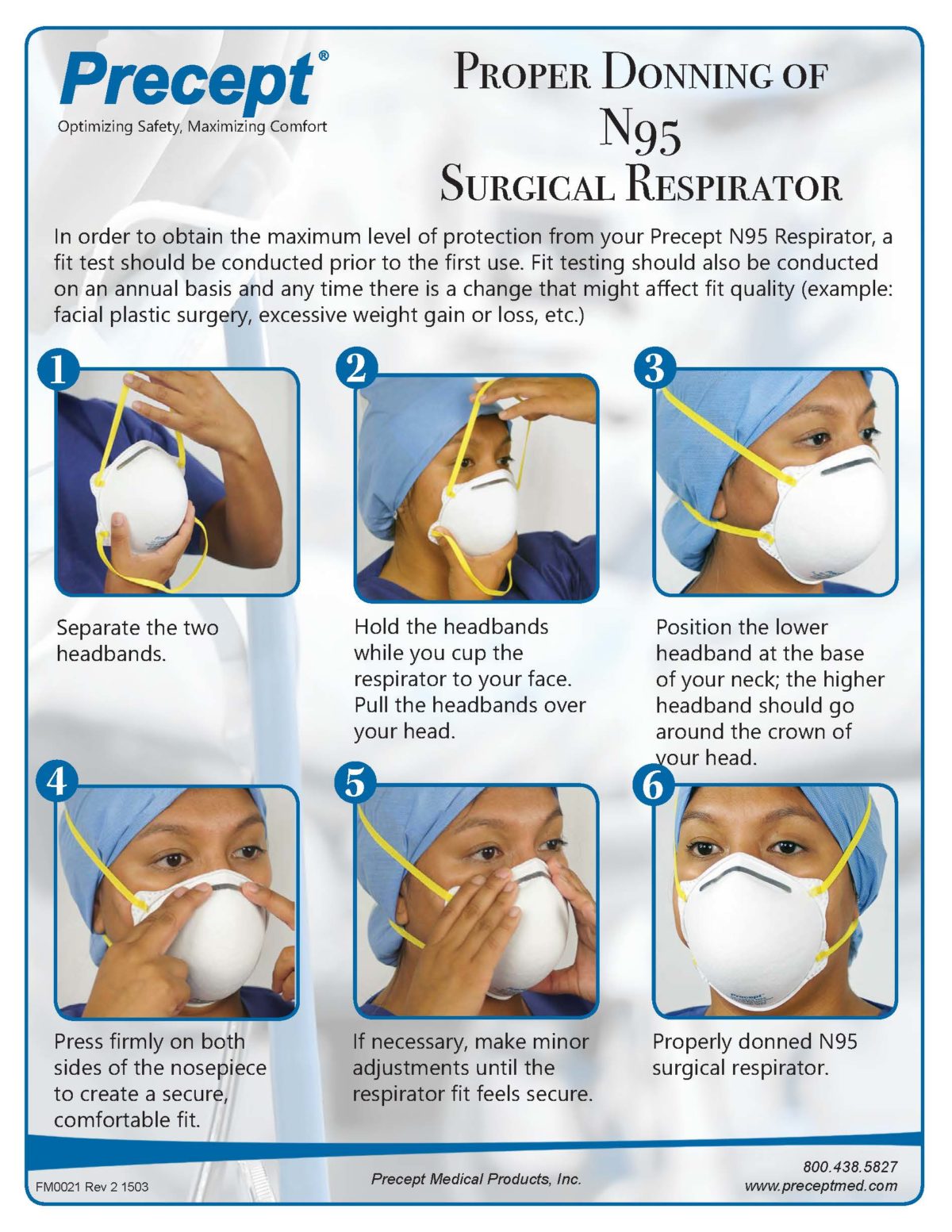 surgical mask donning